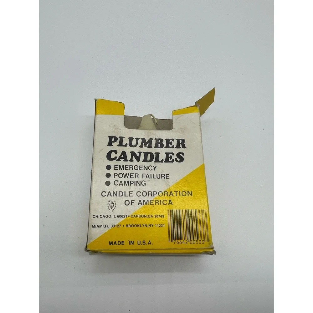 Plumbers & Emergency Candles White 3 Candles‎ In Pack All Purpose Use